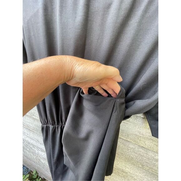 Vintage S.L.Fashions size 16 padded shoulders dress. - Picture 3 of 6